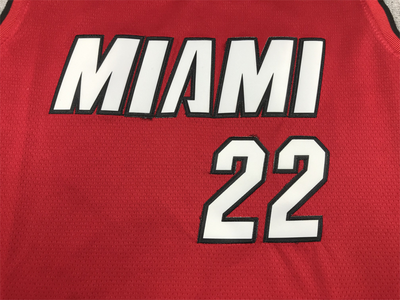 Men's Miami Heat Jimmy Butler #22 NBA Red Swingman Jersey