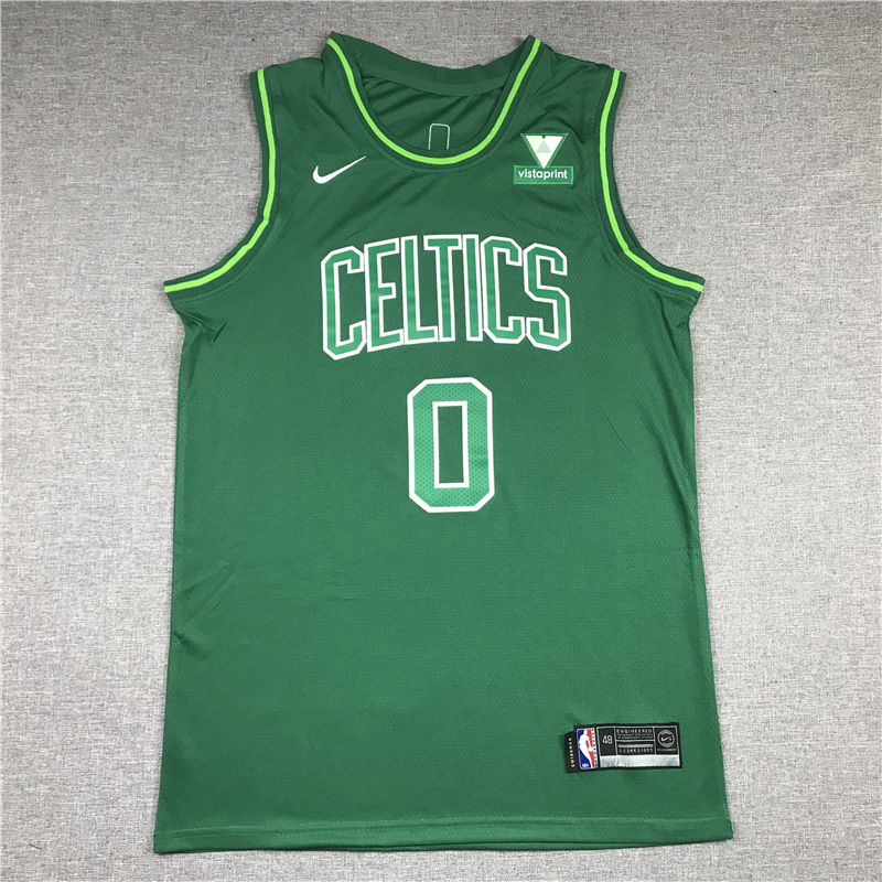 Men's Boston Celtics Jayson Tatum #0 Green Swingman Player Jersey