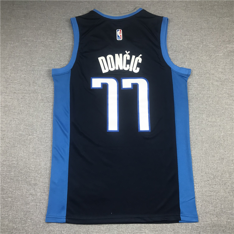 Men's Dallas Mavericks Luka Doncic #77 Navy 2020/21 Swingman Player Jersey
