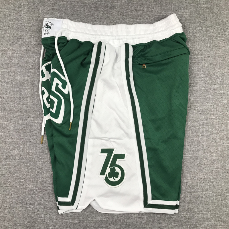 Men's Boston Celtics Green/White City Edition Basketball Shorts