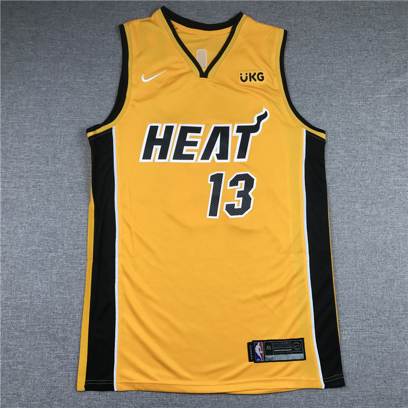 Men's Miami Heat Bam Adebayo #13 Gold 2020/21 Swingman Player Jersey