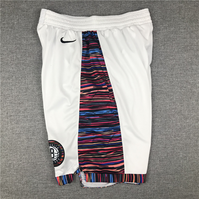 Men's Brooklyn Nets White City Edition Basketball Shorts