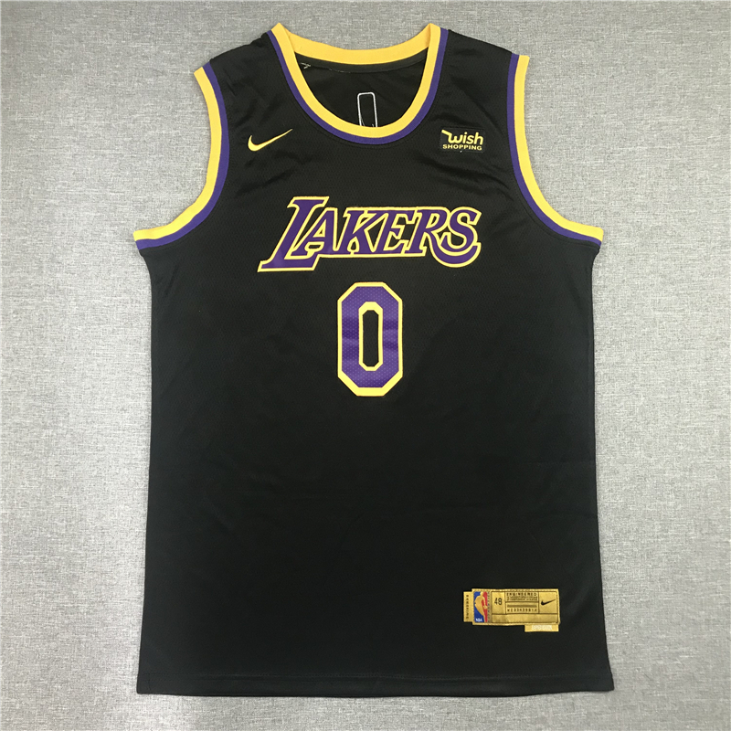 Men's Los Angeles Lakers Russell Westbrook Black 2020/21 Swingman Player Jersey
