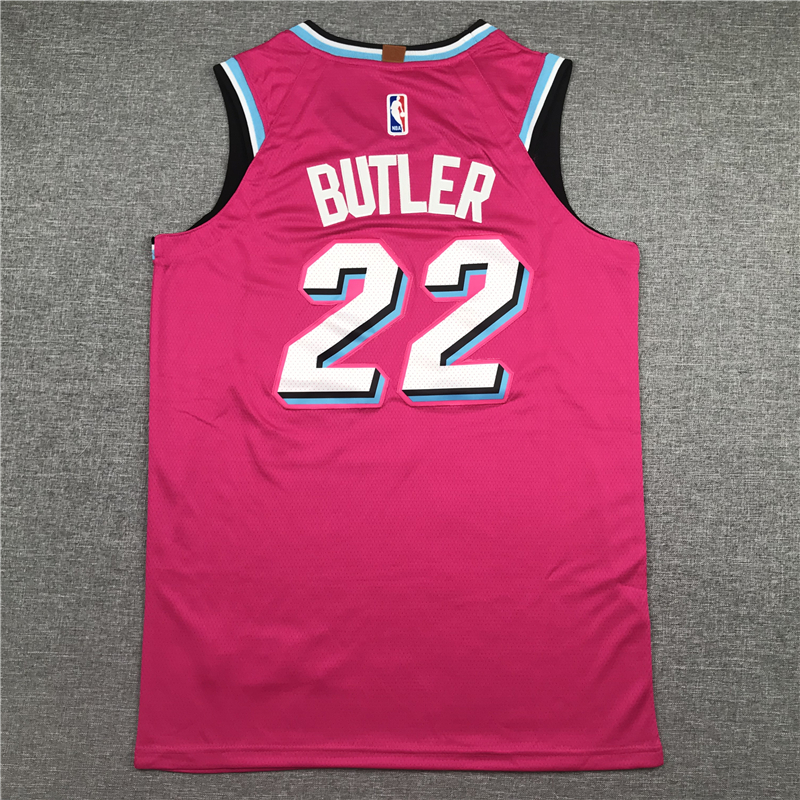 Men's Miami Heat Jimmy Butler #22 NBA Pink Swingman Jersey