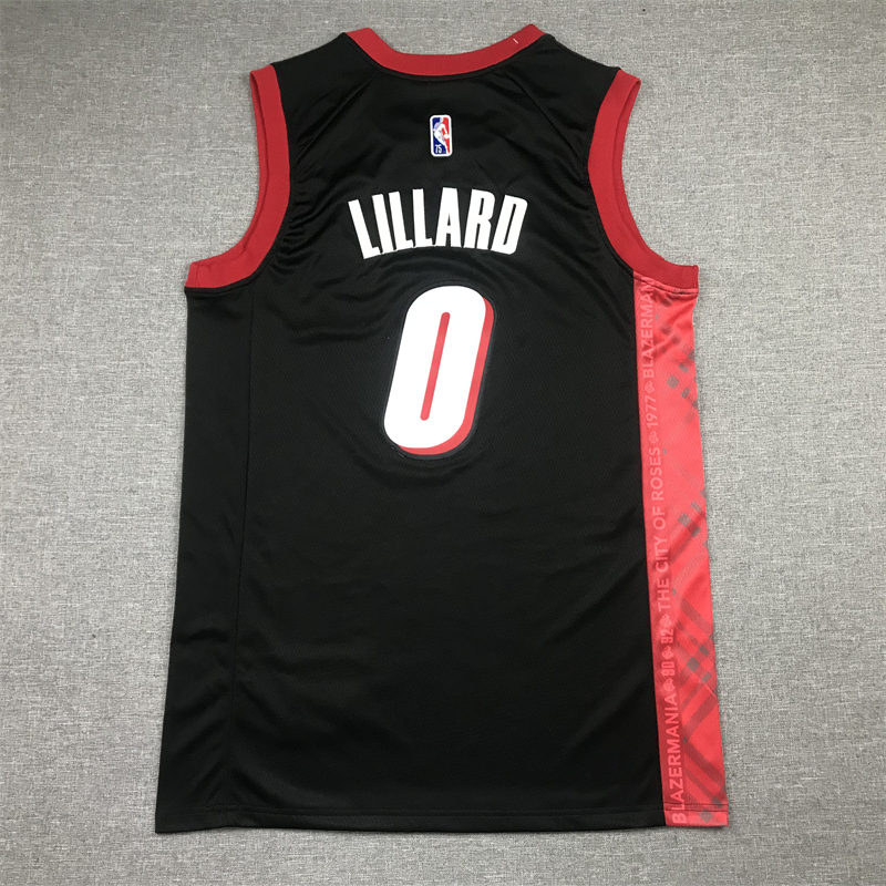 Men's Portland Trail Blazers Damian Lillard Black Swingman Jersey - City Edition