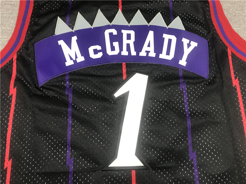 Men's Toronto Raptors Tracy McGrady 1998-99 Black Hardwood Classics Swingman Jersey