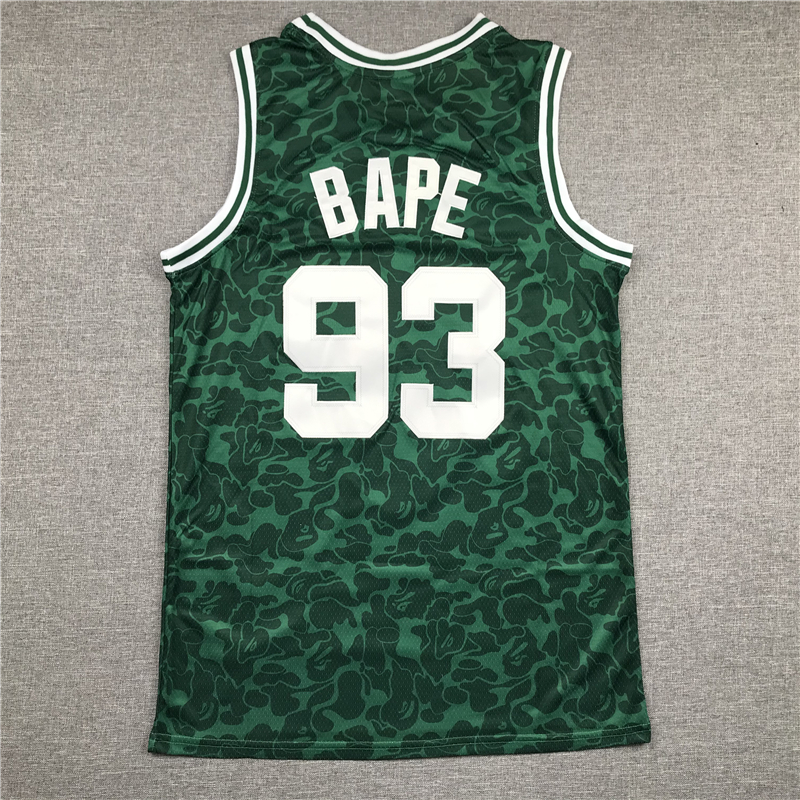 Men's Boston Celtics Bape Mitchell & Ness #93 NBA Green Player Jersey