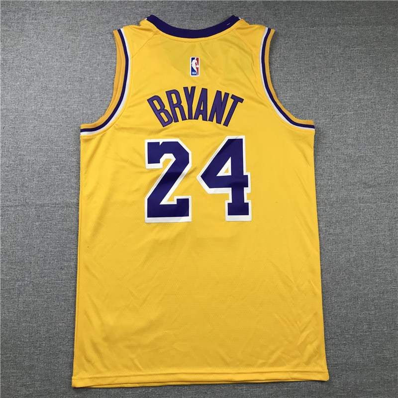 Men's Kobe Bryant Los Angeles Lakers #24 NBA Classics Retro Jersey - Yellow