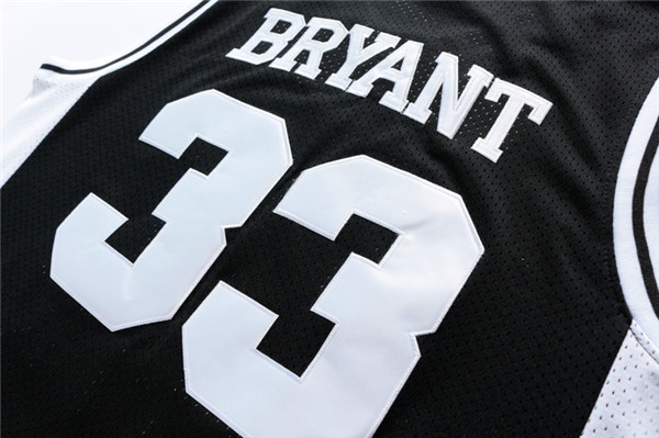 Men's Los Angeles Lakers Kobe Bryant #33 Lower Merion High School Jersey Black