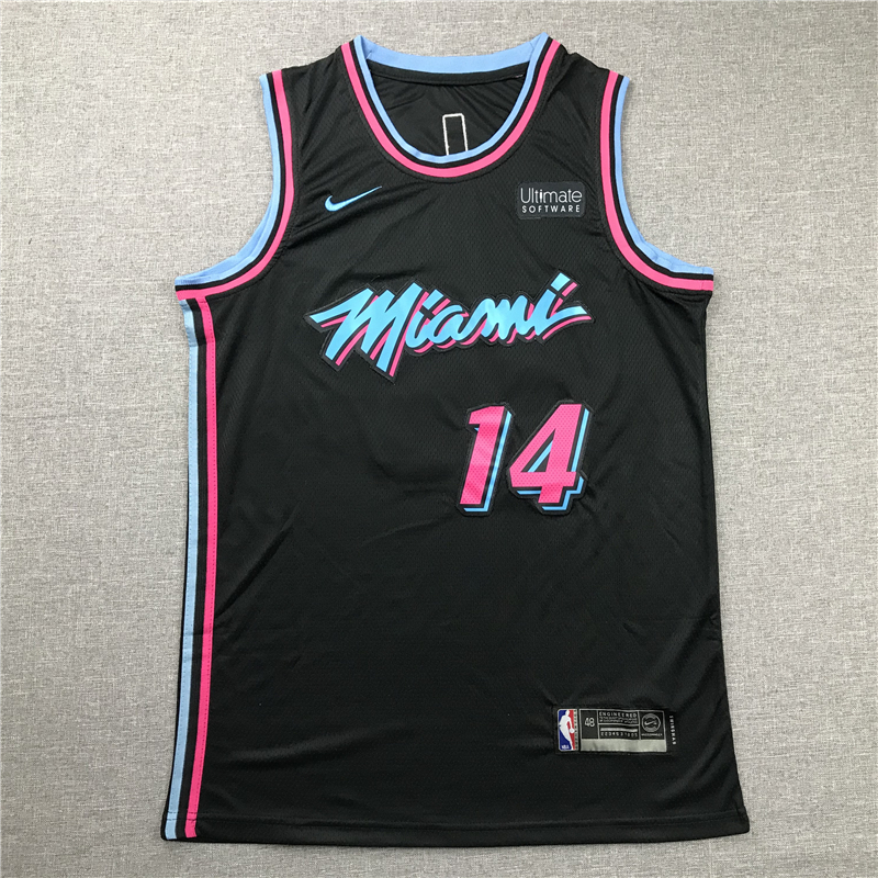 Men's Miami Heat Tyler Herro #14 Black 2020/21 Swingman Jersey