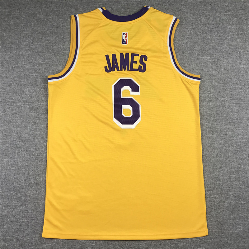 Men's Los Angeles Lakers LeBron James #6 Gold 2022/23 Swingman Jersey - Icon Edition