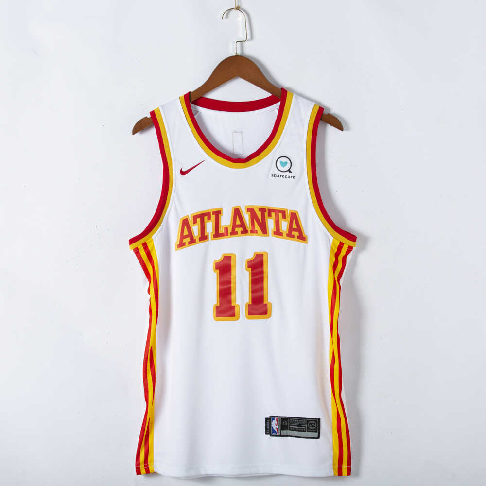 Men's Atlanta Hawks Trae Young #11 White 2020/21 Fast Break Player Jersey