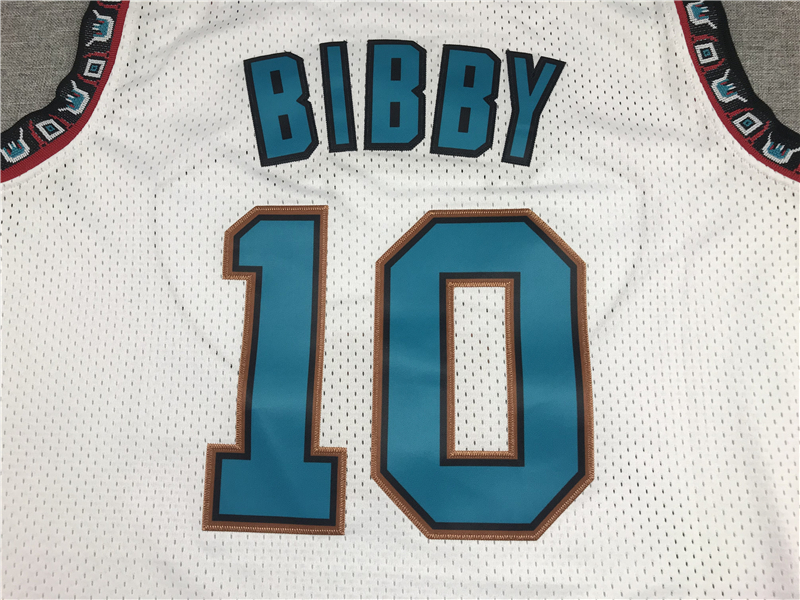 Men's Memphis Grizzlies Mike Bibby #10 White Classics Swingman Jersey