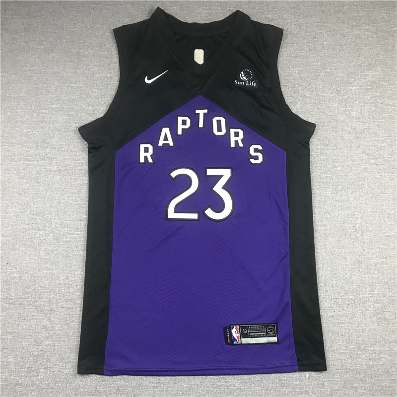 Men's Toronto Raptors Fred VanVleet Black/Purple 2020/21 Swingman Player Jersey