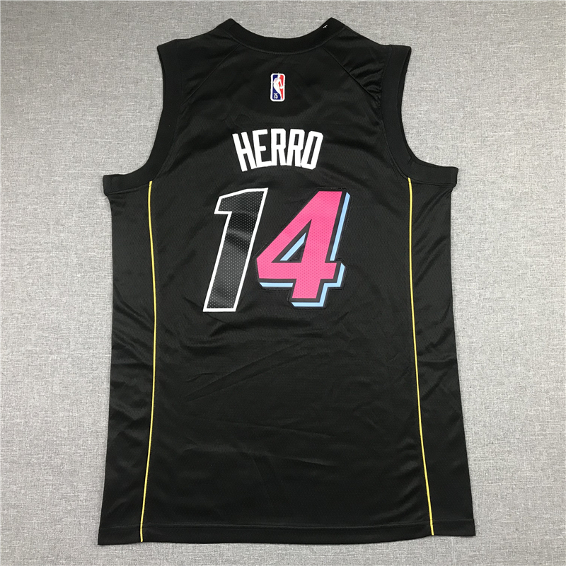 Men's Miami Heat Tyler Herro #14 Black Swingman Player Jersey - City Edition