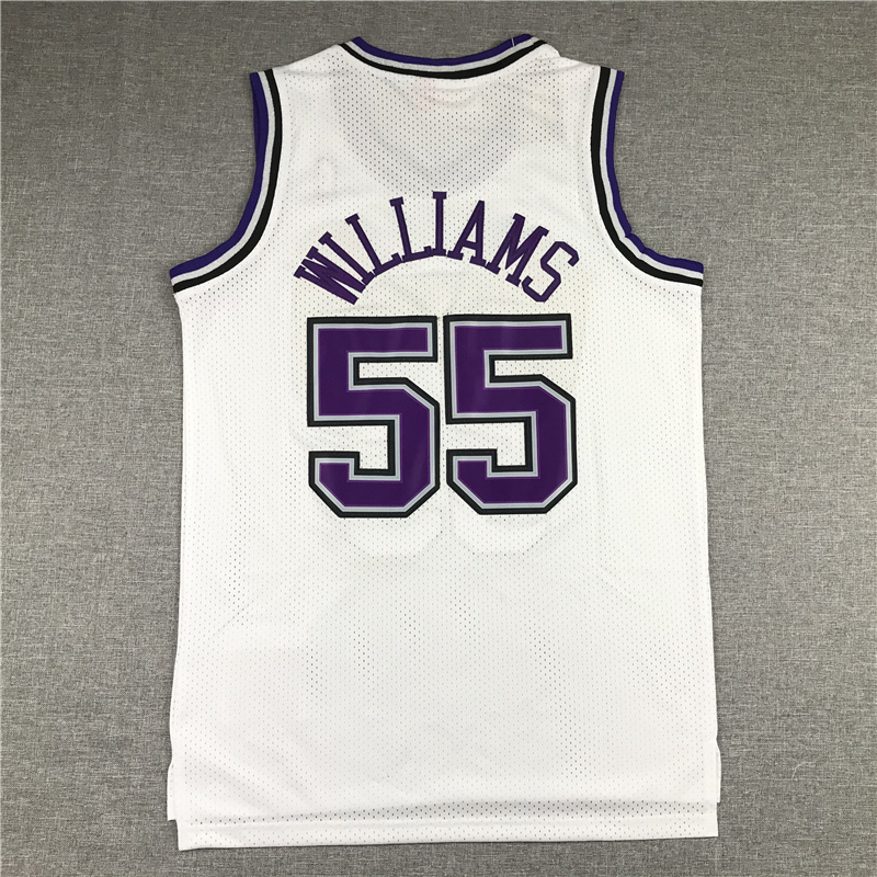 Men's Sacramento Kings Jason Williams White Hardwood Classics Swingman Jersey