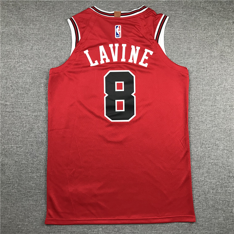 Men's Chicago Bulls Zach LaVine #8 Red Fast Break Player Jersey