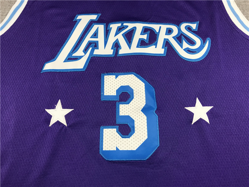 Men's Los Angeles Lakers Anthony Davis #3 Purple Swingman Jersey - City Edition
