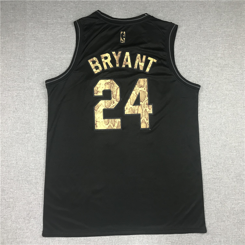 Men's Los Angeles Lakers Kobe Bryant #24 Black Swingman Player Jersey