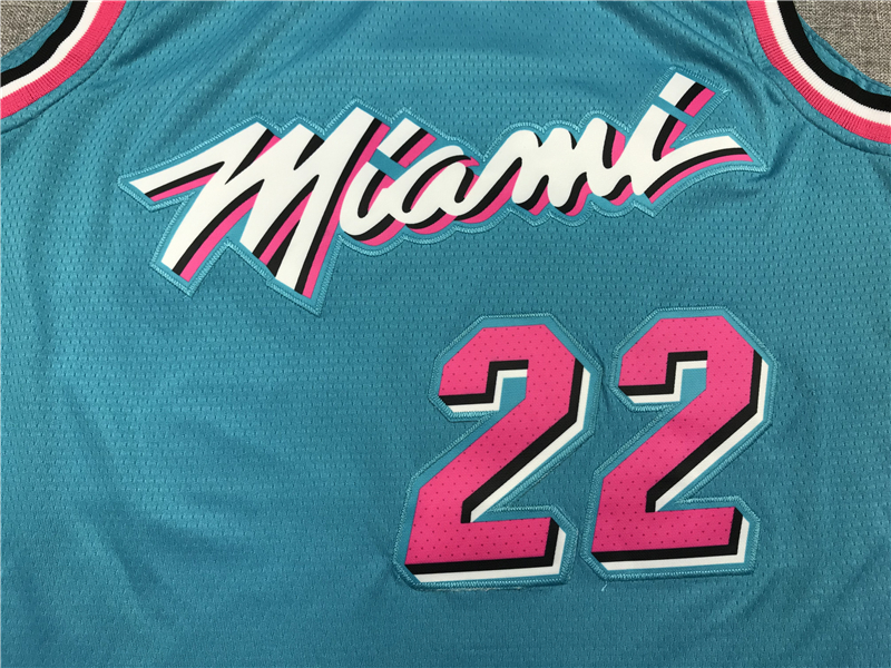 Men's Miami Heat Jimmy Butler #22 NBA Blue Swingman Jersey