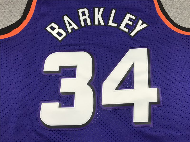 Men's Phoenix Suns Charles Barkley #34 Purple 1992-93 Swingman Jersey