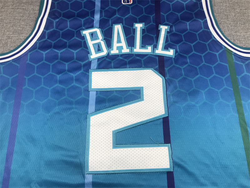 Men's Charlotte Hornets LaMelo Ball Blue Swingman Player Jersey - City Edition