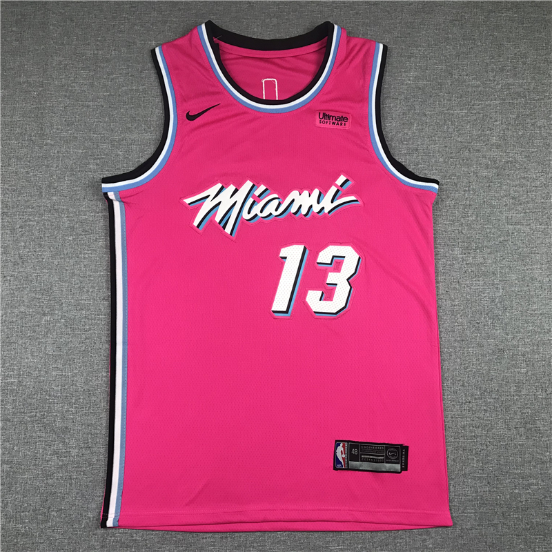 Men's Miami Heat Bam Adebayo #13 Pink Swingman Player Jersey