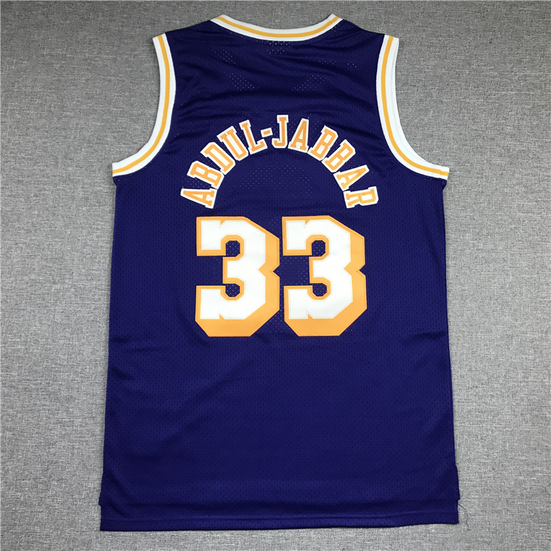 Men's Los Angeles Lakers Kareem Abdul-Jabbar Hardwood Classics Swingman Jersey