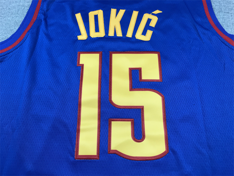 Men's Denver Nuggets Nikola Jokic #15 Blue 2022/23 Statement Edition Swingman Jersey
