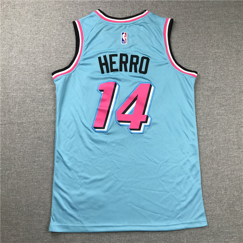 Men's Miami Heat Tyler Herro #14 Blue 2020/21 Swingman Jersey