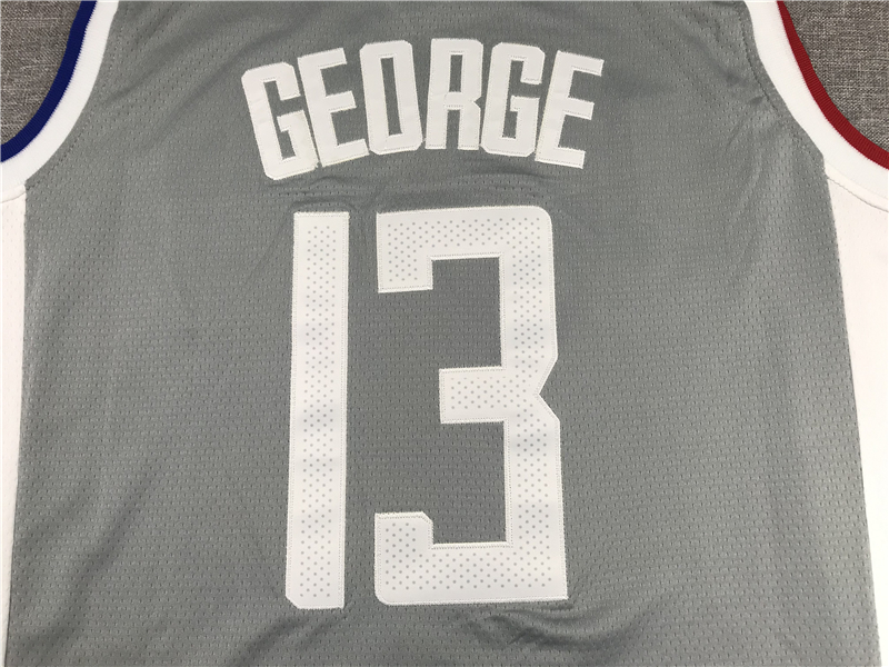 Men's LA Clippers Paul George Gray 2020/21 Swingman Jersey - Earned Edition
