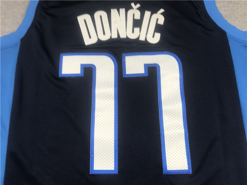 Men's Dallas Mavericks Luka Doncic #77 Navy 2020/21 Swingman Player Jersey