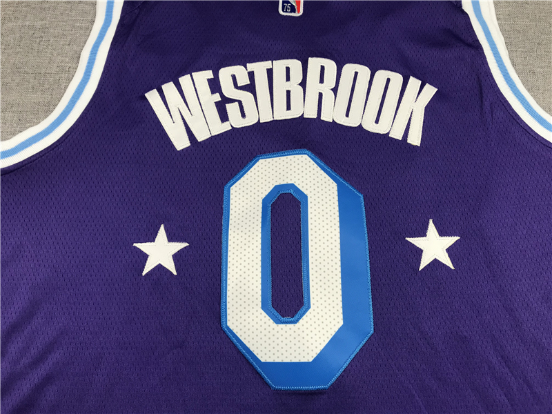 Men's Los Angeles Lakers Russell Westbrook Purple 2021/22 Swingman Jersey