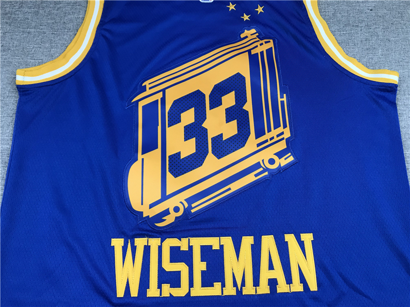 Men's Golden State Warriors James Wiseman #33 Blue Swingman Player Jersey