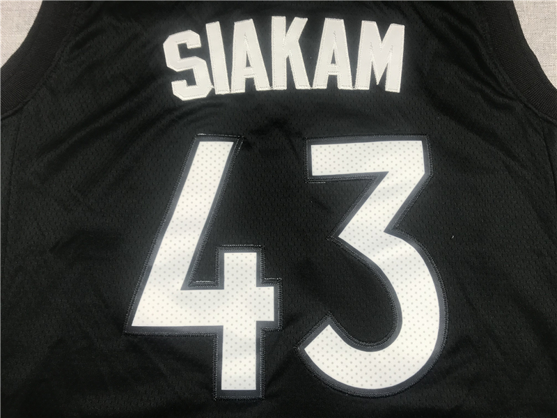 Men's Toronto Raptors Pascal Siakam Black/Purple 2020/21 Swingman Player Jersey