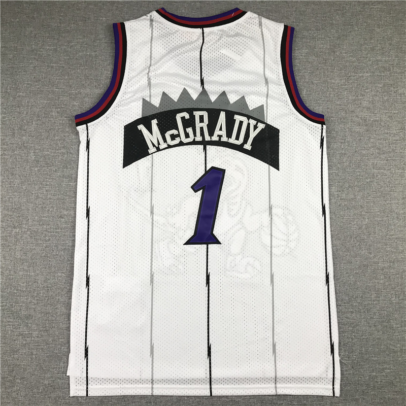 Men's Toronto Raptors Tracy McGrady 1998-99 White Hardwood Classics Swingman Jersey