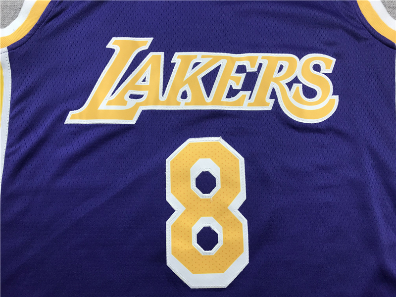 Men's Los Angeles Lakers Kobe Bryant #8 Purple Swingman Player Jersey