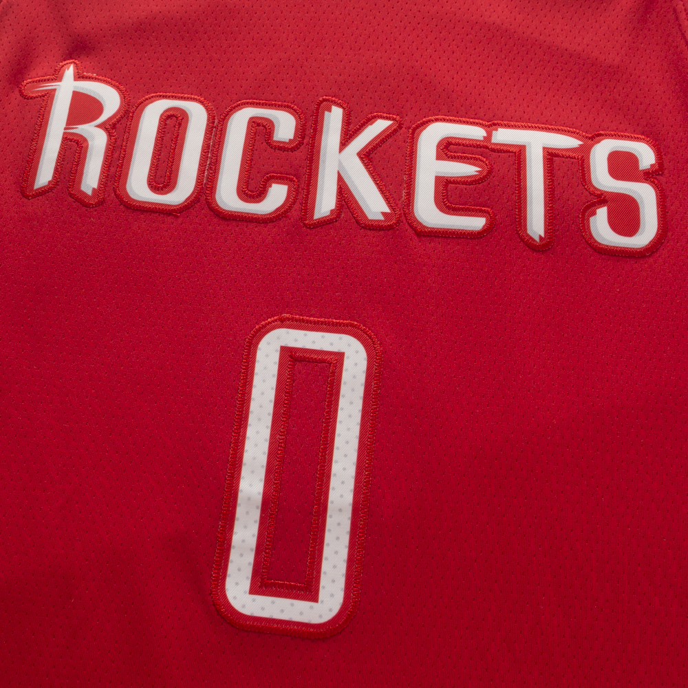 Men's Houston Rockets Russell Westbrook #0 Red Classics Swingman Jersey