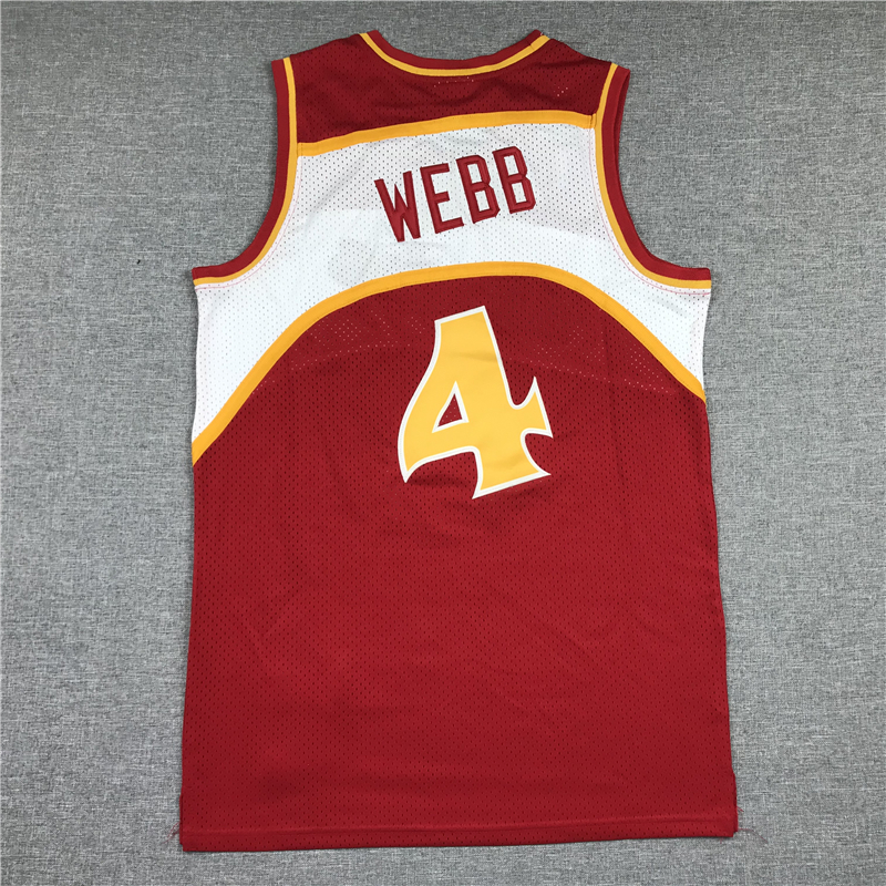 Men's Atlanta Hawks Spud Webb Red 1986-87 Hardwood Classics Swingman Jersey