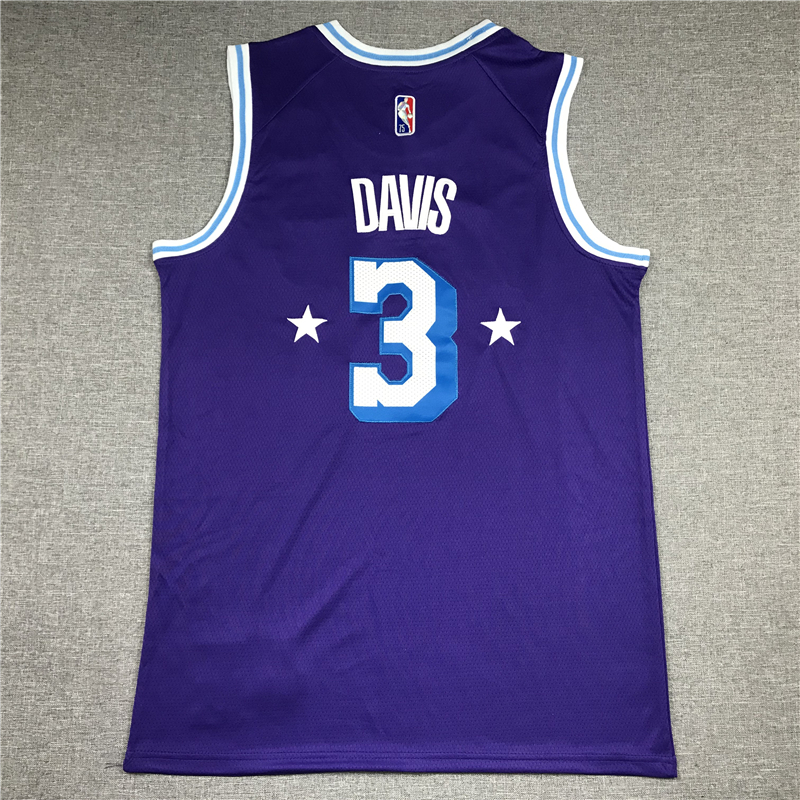 Men's Los Angeles Lakers Anthony Davis #3 Purple Swingman Jersey - City Edition