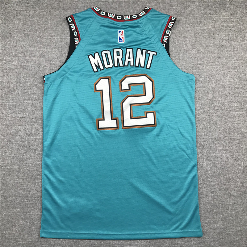 Men's Memphis Grizzlies Ja Morant #12 Green Classic Jersey