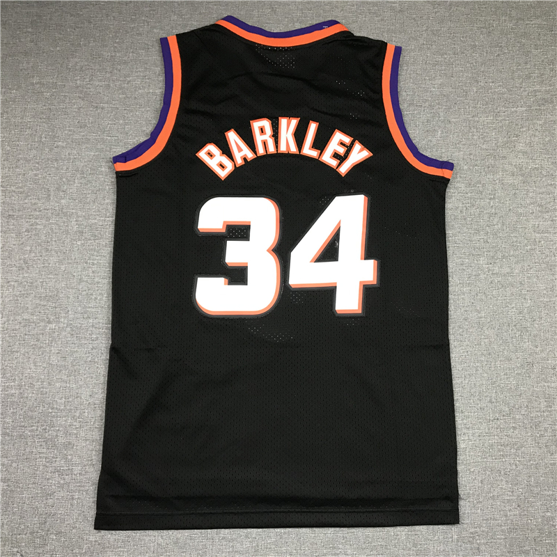 Men's Phoenix Suns Charles Barkley #34 Black 1992-93 Swingman Jersey