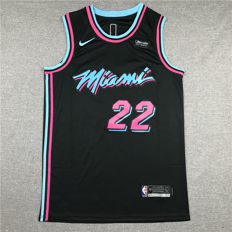 Men's Miami Heat Jimmy Butler #22 NBA Black Swingman Jersey