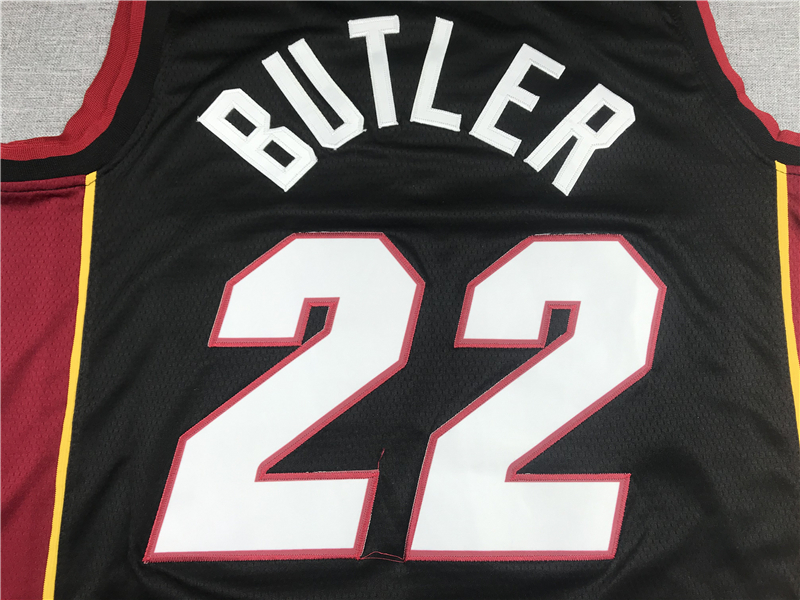 Men's Miami Heat Jimmy Butler #22 Black 2022/23 Swingman Jersey - Icon Edition