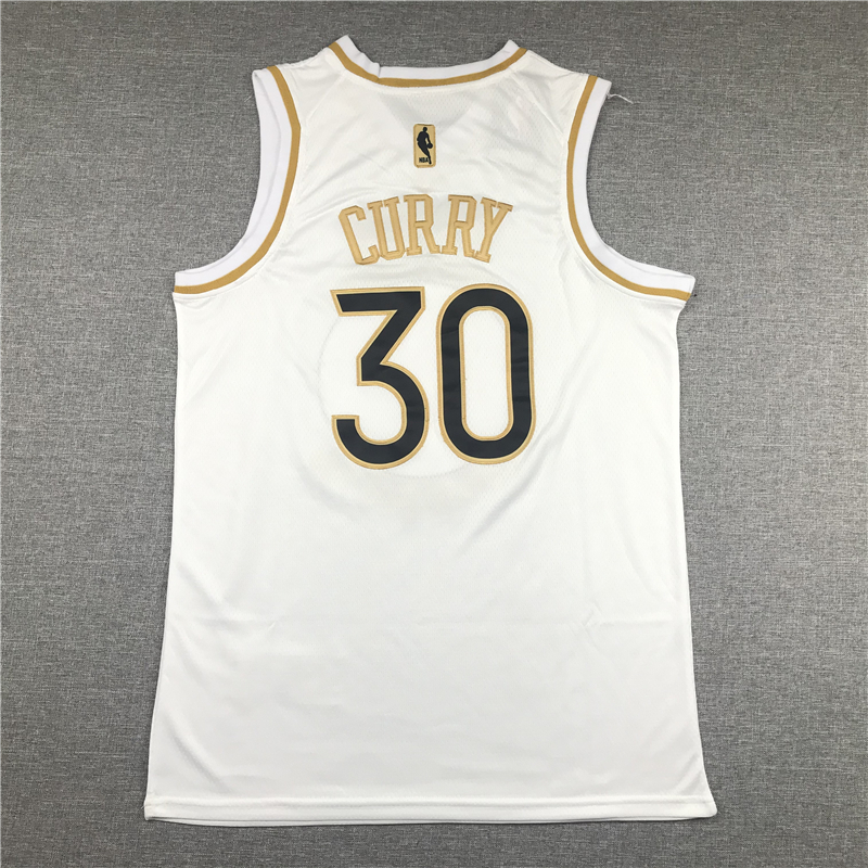 Men's Golden State Warriors Stephen Curry #30 White Swingman Jersey