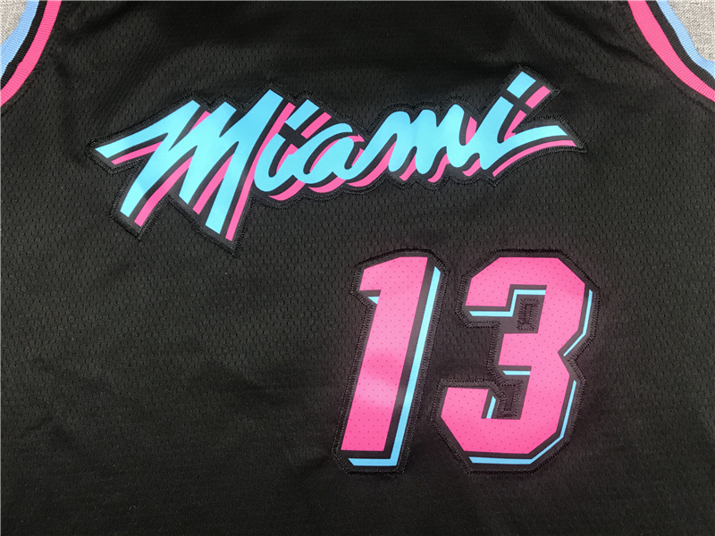Men's Miami Heat Bam Adebayo #13 Black Swingman Player Jersey