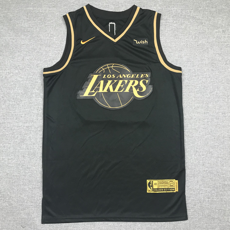 Men's Los Angeles Lakers LeBron James #23 NBA Black Swingman Player Jersey