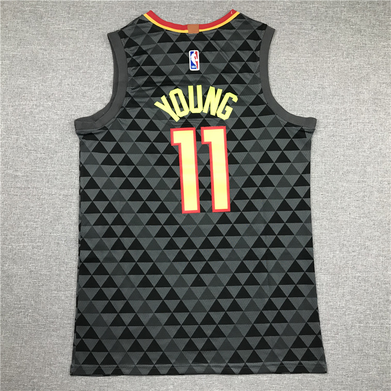 Men's Atlanta Hawks Trae Young #11 Black Swingman Jersey