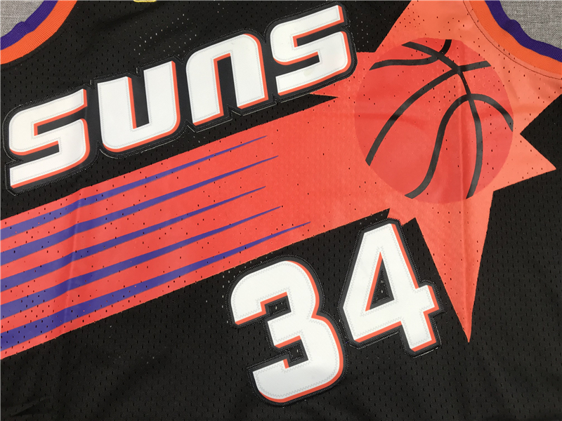 Men's Phoenix Suns Charles Barkley #34 Black 1992-93 Swingman Jersey