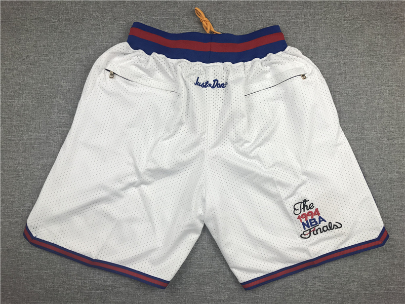 Men's New York Knicks White Basketball Shorts